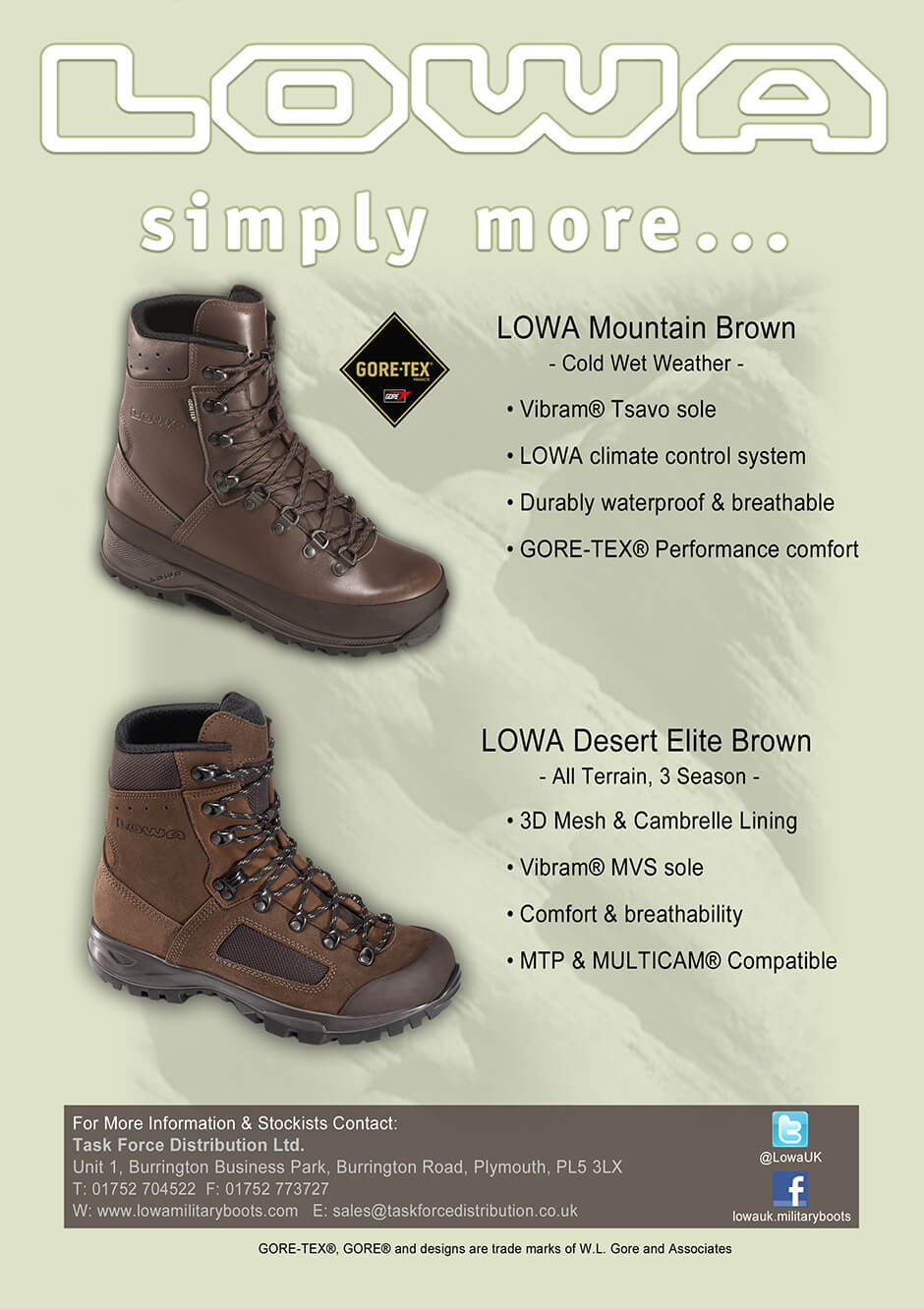 LOWA Military Boots Advert